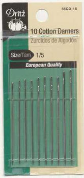 Dritz Prym Dritz Cotton Darners Needles Assorted Sizes 1/5 10ct